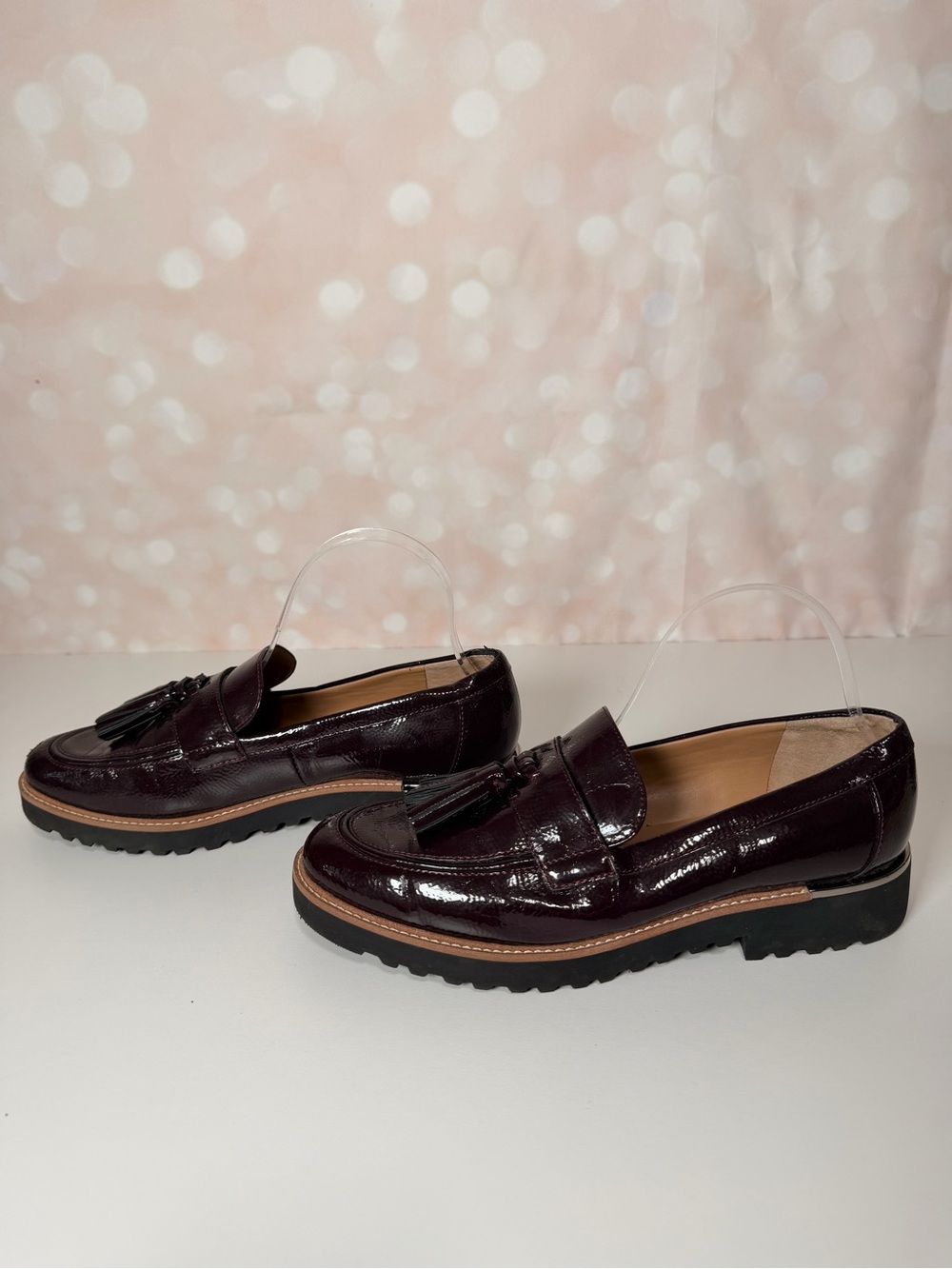 FRANCO SARTO Maroon CAROLYNN Faux Leather Loafer - Picture 6 of 14